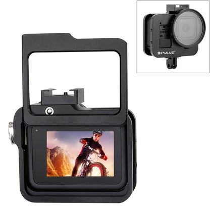 Camera Rig Protective Case Aluminum Alloy with Frame &amp; 52mm UV Lens For GoPro HERO8 Black PU358