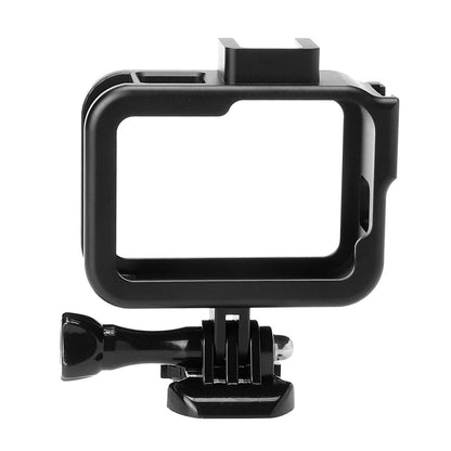 Protective Case Frame Aluminum Alloy w/ Base Buckle &amp; Long Screw For GoPro HERO8 Black PU444B