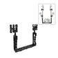 Dual Handle Handheld Stabilizer w/ Dual Ball Aluminum Alloy Clamp For Underwater Camera Housings PU3040