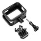 Protective Case ABS Plastic Frame w/ Base Buckle &amp; Long Screw For GoPro HERO8 Black PU443B