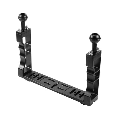 Adjustable Handheld Grip Stabilizer Dual Handle Aluminum Alloy Holder For Diving Photography PU262