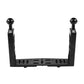 Adjustable Handheld Grip Stabilizer Dual Handle Aluminum Alloy Holder For Diving Photography PU262