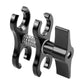 Dual Ball Clamp Flashlight Clip Open Hole Camera Bracket Aluminum Spring For Diving Photography PU257