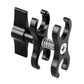 Dual Ball Clamp Flashlight Clip Open Hole Camera Bracket Aluminum Spring For Diving Photography PU257