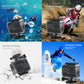 60m Waterproof Camera Housing Underwater Camera Case with Soft Button For GoPro HERO8 Black PU437