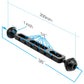 7.87"/20cm Dual Ball Arm Aluminum Alloy Ball Diameter 2.54cm For Underwater Torch Video Light PU242