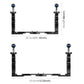 Adjustable Diving Grip Stabilizer Dual Handle Aluminium Alloy For Underwater Camera Housings PU3523