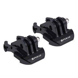 2pcs Quick Release Buckle Horizontal Surface For GoPro HERO6/5/5 Session/4 Session/4/3+ Xiaoyi PU06