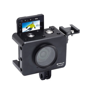 Camera Cage Rig w/ 37mm UV Lens &amp; Cold-shoe Base Mount Screw Tripod Adapter For Sony RX0 II PU386B