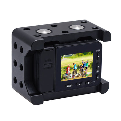 Camera Cage Rig w/ 37mm UV Lens &amp; Cold-shoe Base Mount Screw Tripod Adapter For Sony RX0 II PU386B