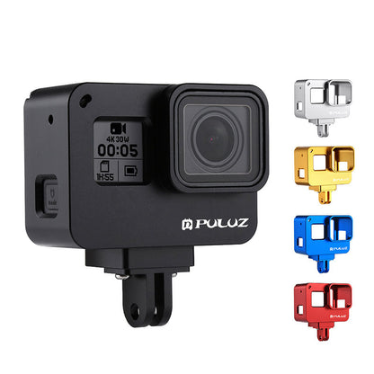 Camera Housing Shell Camera Cage with Frame Aluminum Alloy For GoPro HERO(2018)/7 Black/6/5 PU186