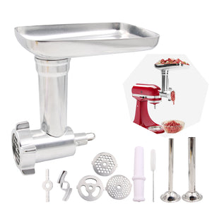 Meat Grinder Attachment Steel Meat Grinder Sausage Stuffer Kit For Kitchen Aid Stand Mixer