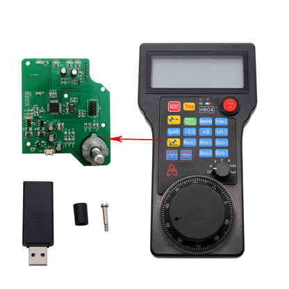 4 Axis Wireless CNC Handwheel MPG USB Open-Source DIY STM32F10x For CNC 4 Axis Milling Machine