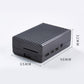 Aluminum Alloy Case Cooling Shell Protective Box with Heat Dissipation for Raspberry Pi 4B Gray