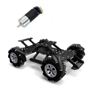 Mecanum Wheel Robot Car Omnidirectional DIY Smart Car Chassis Big Size 2.6A 460RPM for Raspberry Pi