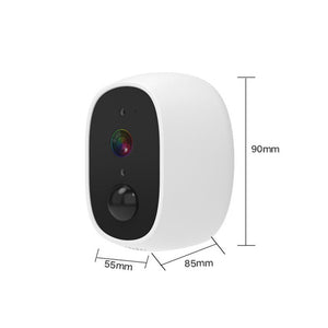 WiFi Solar Power Outdoor Camera 2MP 1080P PIR Motion Sensor with Solar Panel (Yellow)