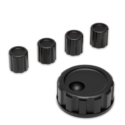Aluminum Alloy Knob Set for Elecraft KX3 Shortwave Transceiver 1pc Main Knob + 4pcs Small Knobs