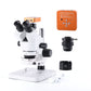 Stereo Microscope with Camera 21MP 2K HDMI Zoom 7X-45X w/ 56 LED Light For PCB Soldering Repair