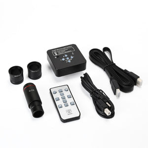 21MP Industrial Microscope Camera HDMI USB Port 2K 1080P 60FPS w/ 0.5X Adapter 30mm &amp; 30.5mm Rings