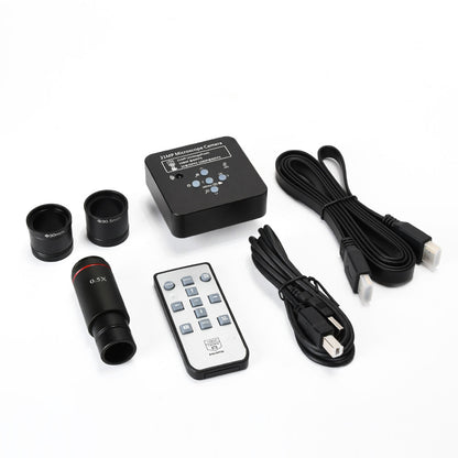 21MP Industrial Microscope Camera HDMI USB Port 2K 1080P 60FPS w/ 0.5X Adapter 30mm &amp; 30.5mm Rings