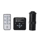 34MP Industrial Microscope Camera Kit w/ 8&quot; Screen 100X C-Mount Lens 60 LED Light For PCB Repair