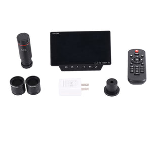 16MP Industrial Microscope Camera HDMI 1080P PCB Repair Microscope w/ 0.5X Adapter 5&quot; Screen