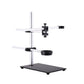 Stereo Microscope Boom Stand Dual Arm 56mm Ring Holder Height 30cm For Industrial Cameras