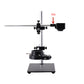 Stereo Microscope Boom Stand Dual Arm 56mm Ring Holder Height 30cm For Industrial Cameras