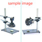 Stereo Microscope Boom Stand Dual Arm 56mm Ring Holder Height 30cm For Industrial Cameras
