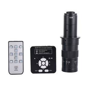 41MP USB Industrial Microscope Camera HDMI 1080P + 180X C-Mount Lens Kit For Mobile Phone PCB Repair