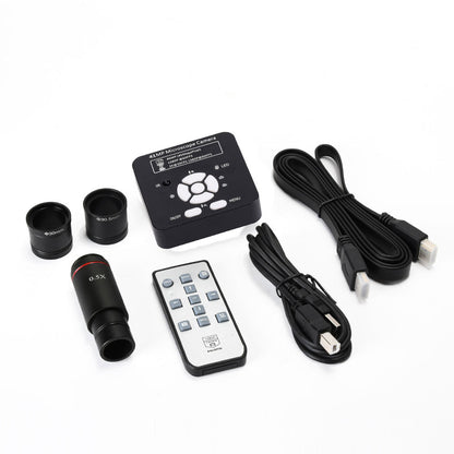 41MP Industrial Microscope Camera HDMI Kit 2K with 0.5X C-Mount Adapter 30mm &amp; 30.5mm Adapter Rings
