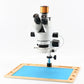 16MP Trinocular Stereo Microscope PCB Repair Microscope Magnifier Full HD 1080P w/ 56 LED Light