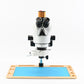 16MP Trinocular Stereo Microscope PCB Repair Microscope Magnifier Full HD 1080P w/ 56 LED Light