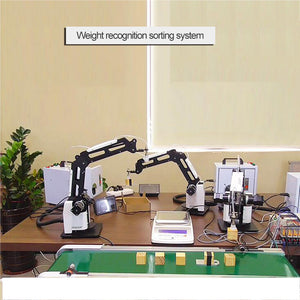 3-Axis Air Pump Mechanical Robot Arm Set Industrial Manipulator with Online PLC Controller Scale