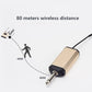 UHF Wireless Microphone System Headset Mini Microphone with Receiver Bodypack Transmitter Gold