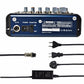 FREEBOSS SMR6 6 Channels Audio Mixer Bluetooth USB Record 2 Mono + 2 Stereo 3 Band EQ 16 DSP Effects