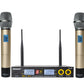 FREEBOSS FB-U09 UHF Wireless Microphone System Dual Way Digital Receiver + 2 Handheld Microphone