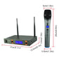 FREEBOSS KV-22 VHF Wireless Microphone 2 Handheld Mic + Receiver Dynamic Capsule Mixed Output