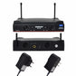 FREEBOSS KU-22 UHF Wireless Microphone System Dual Channel Receiver + 2 Handheld Mic Transmitter