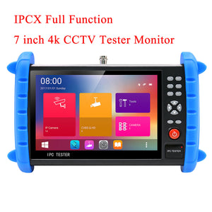 4K 7&quot; IPC Tester IP Camera Tester CCTV Tester H.265 8MP (AHD + CVI + TVI + SDI) IPC-X Full Function