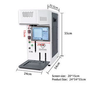 TBK958B Automatic Laser Marking Machine Back Glass Separator For iPhone Mobile Phones
