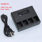 4 in 1 Battery Charger Parallel Intelligent Charger Charging Hub 13.05V 4A for DJI Osmo/Osmo Pro/RAW