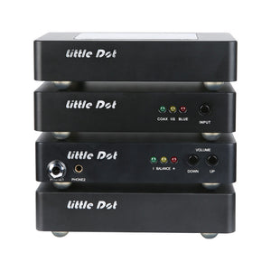 Mini Home Audio System 4pcs Set Linear Power Supply + Media Player + DAC Decoder + Headphone Amp