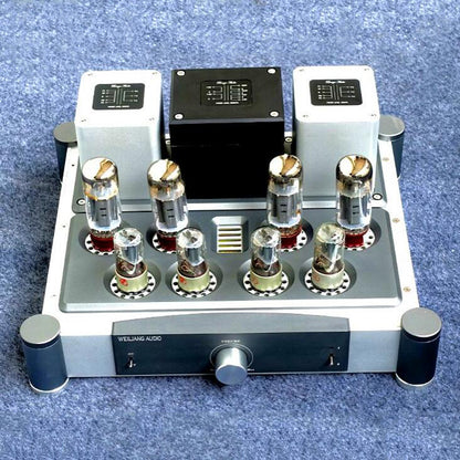 HiFi EL34 Vacuum Tube Power Amplifier Class A Push-Pull Integrated Power Amp 40W×2