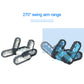 Robot Crawler Kit Swing Arm RC Tracked Crawler Programming Robot Unassembled APP Control Peacock Blue