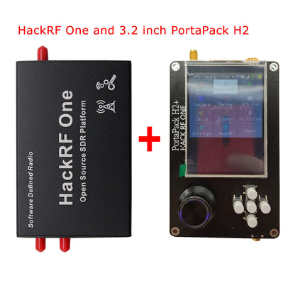 1MHz-6GHz HackRF One SDR Platform w/ Shell + PortaPack H2 3.2&quot; Touch Screen 0.5PPM TCXO Clock