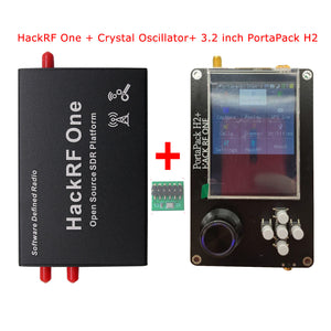 1MHz-6GHz HackRF One w/ Shell Crystal Oscillator + PortaPack H2 3.2&quot; Touch Screen 0.5PPM TCXO Clock