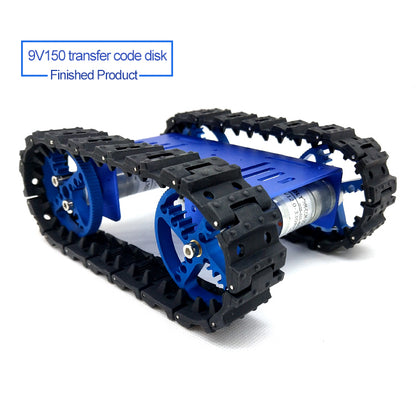 Mini T10 Tracked Robot Chassis Robot Tank Chassis Assembled 9V 150RPM Motor with Code Disc
