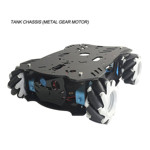 AGV Robot Car Chassis Unassembled w/ ROS Mecanum Wheel Metal Gear Motor without Controller