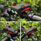 3 In 1 Bicycle Mobile Phone Bracket Bike Front Light 130dB Bike Horn 4000mA Version